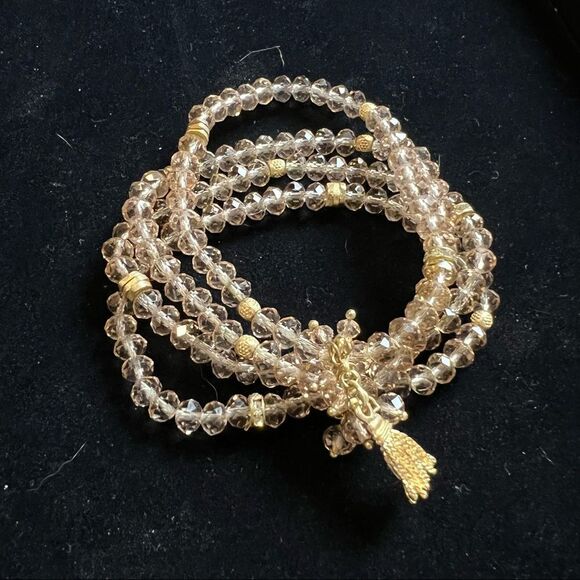 SOLD!!  #2- Carolee Gold Coin Jewelry & earrings & matching key ring & bracelet - Picture 10 of 11